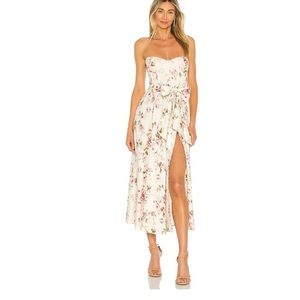 V. Chapman Cream Floral Valentina Corset Dress